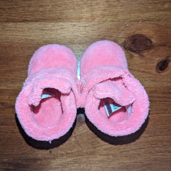 UGG Bixbee Baby/Toddler Girl Booties, Pink & Fuzzy Size 2/3 - Picture 4 of 7